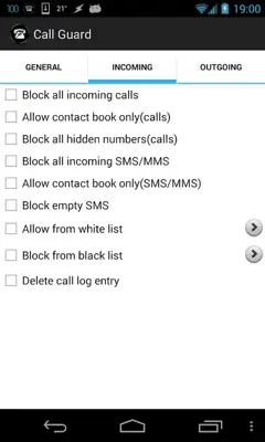 Call Guard Free android App screenshot 0