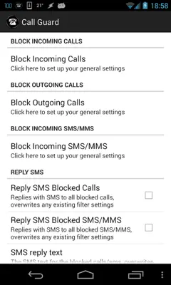 Call Guard Free android App screenshot 4