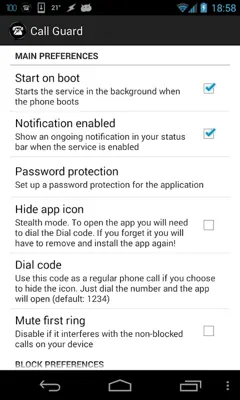 Call Guard Free android App screenshot 6